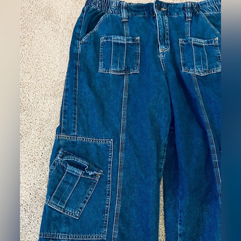 Urban Outfitters Blue Wide Leg Jeans - Picture 3 of 10